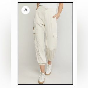 Entro Light Beige Cargo Pant Sz M